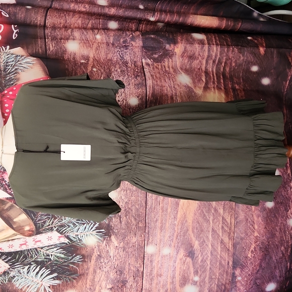 2 for $22  Jeans West summer short flutter sleeve minimalistic boho midi dress - Picture 6 of 6